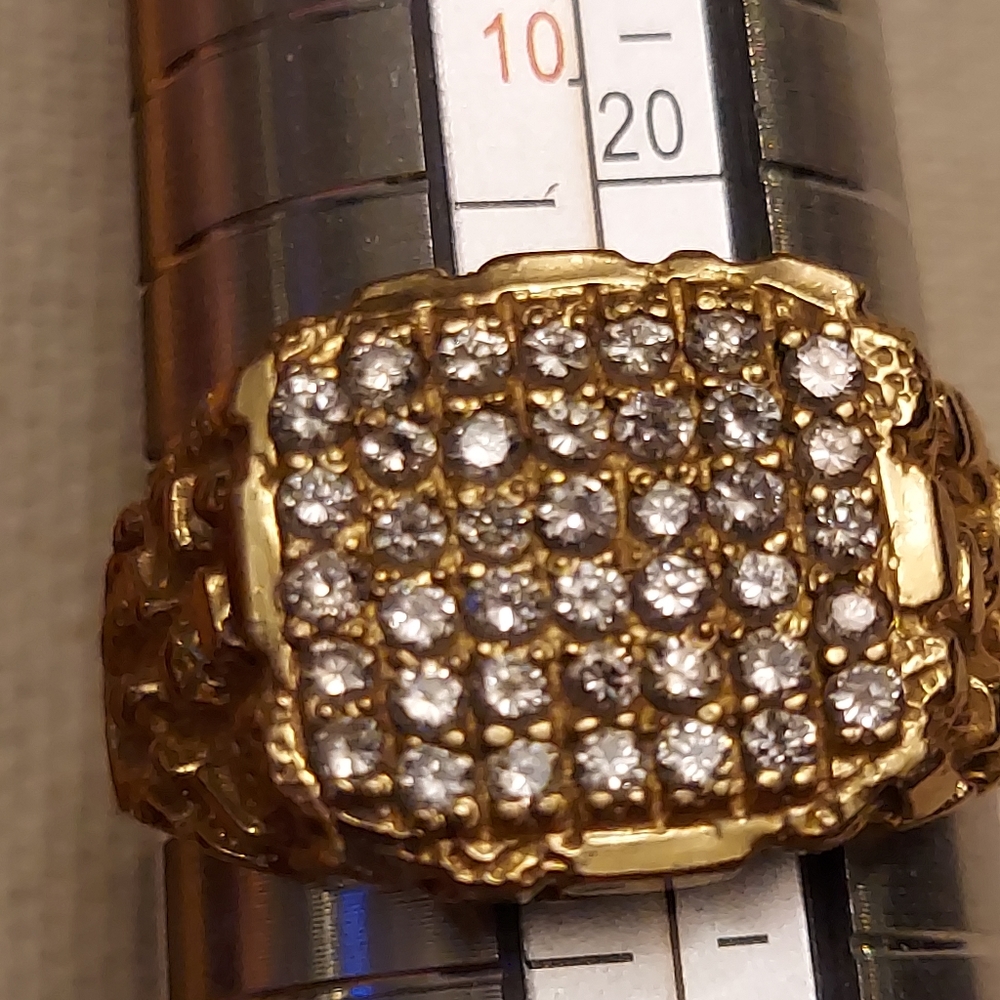 FINAL SALE Mens 14k gold nugget ring